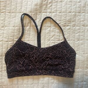 lululemon athletica Black and Pink Lace Bra
